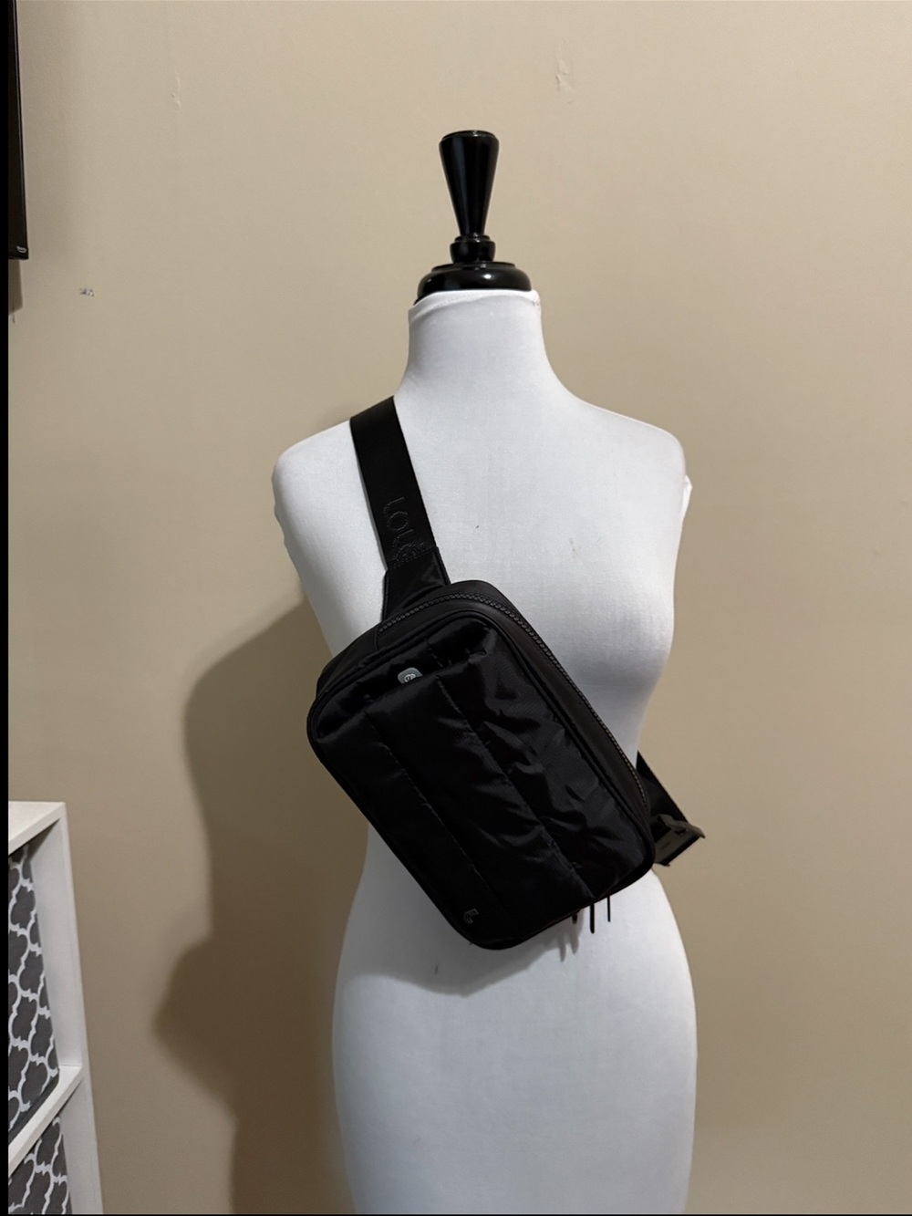 Large belt bag with front hand warmer fleece pocket - new, no tags.